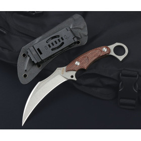 Freewolf DC53 Claw Knife Karambit Fixed Hunting Knife With Kydex Sheath UD407708